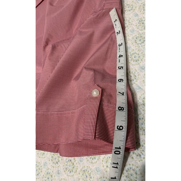 Chic-Fil-A TeamStyle Employee Shirt 3X Red White Gingham Buttoned Up Collar - Picture 4 of 7
